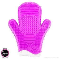 2X Sigma Spa® Brush Cleaning Glove - Purple