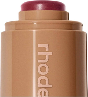 R. Beauty blush in Dates Cake shade, showcasing a soft, pigmented makeup blush with a warm, peachy-orange tone.