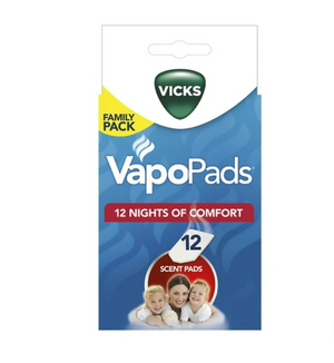 Vicks Soothing Menthol VapoPads, for Sinus or Allergy Relief, 12 Pack