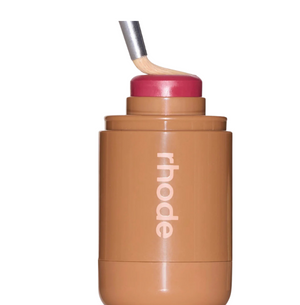 Rhode Skin Pocket Blush in Tea Cup compact with pink blush powder and mirror, ideal for portable makeup touch-ups