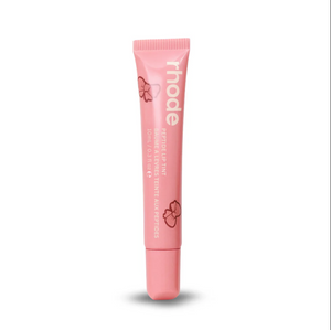 R. Beauty Scented Peptide Lip Tint in Ribbon color, showcasing a smooth, vibrant lip gloss with a subtle shine and tinted finish.