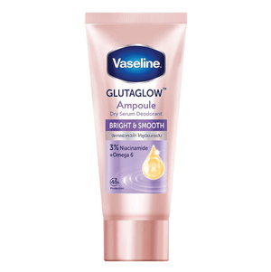Vaseline GlutaGlow Deodorant Bright & Smooth natural makeup product with sleek packaging and a smooth application surface.