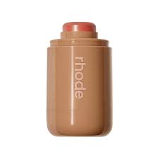 R. Beauty Frekle blush makeup product with soft pink powder in a sleek compact, showcasing a natural rosy finish.