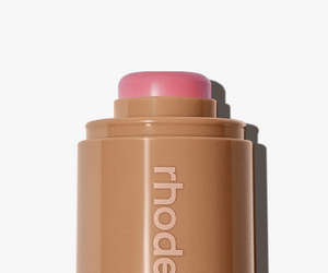 Rhode Skin Pocket Blush Piggy in soft pink, compact makeup with a smooth, piggy-shaped design and subtle blush color.