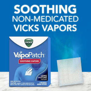 Vicks Wearable Arome Patch for makeup, showing a discreet patch designed for subtle scent delivery on the skin.