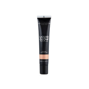 Anastasia Beverly Hills Liquid Glow in Oyster makeup product with a sleek bottle and applicator brush visible.