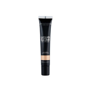 Anastasia Beverly Hills Liquid Glow in Perla, a shimmery liquid makeup highlighter with a luminous pearlescent finish.