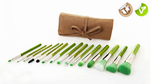 Green Bambu Complete 15PC. Brush Set