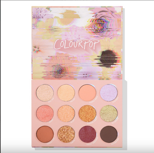 Colourpop Heavy Metal Makeup Palette with shimmering metallic eyeshadows and bold colors for dramatic eye looks.