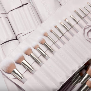 Colourpop Stone Cold Brush Set for makeup, featuring a collection of brushes with sleek black handles and soft bristles.