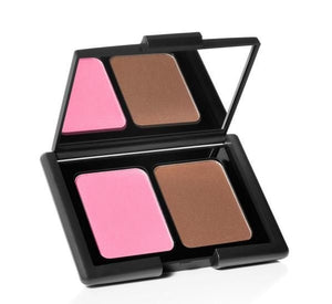 ELF Contouring Blush and Bronzing Powder in Antigua with warm shades and compact packaging, perfect for sculpting and glowing skin.