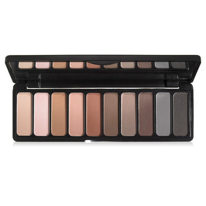 ELF Mad for Matte Makeup Palette with neutral and bold matte eyeshadows in a sleek compact.