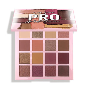LA Girl PRO Eyeshadow Mastery palette with vibrant shades, featuring a sleek compact and colorful eyeshadow pans.