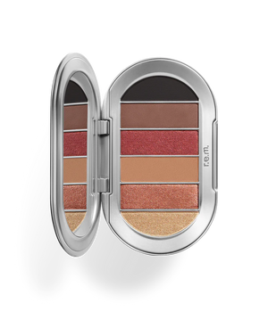 r.e.m beauty Principessa Eyeshadow palette featuring vibrant and neutral shades in sleek packaging for versatile eye makeup looks