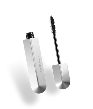 r.e.m beauty volumizing mascara wand with thick, full-bristled brush for dramatic lash volume and length in makeup application
