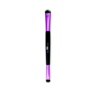 VeraMona double-ended makeup brush with soft bristles for precise application and blending of cosmetics.