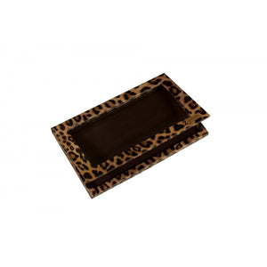 Large Leopard Makeup Palette by Z Palette featuring a stylish leopard print design and customizable makeup compartments.
